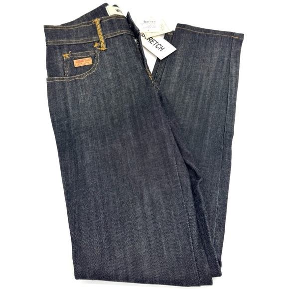 Women's Moschino Stretch Straight Jeans With Love - Size 26W - Picture 1 of 9